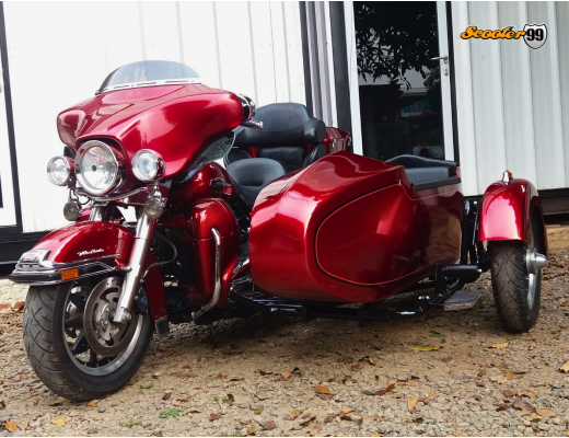 Sidecar Kit for Harley Davidson Red Metallic Touring Edition