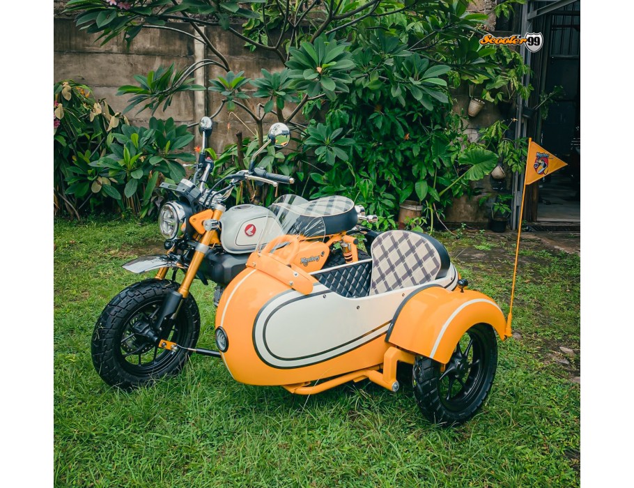 Sidecar Kit for Honda Monkey – Retro Sport Yellow Edition | Scooter99