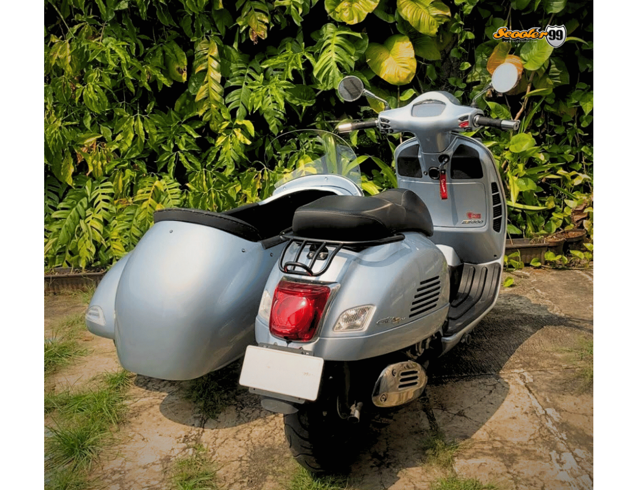 Sidecar Kit for Vespa – Silver Retro Edition | Handcrafted 